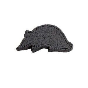 Vintage Torino Silver Tone Armadillo Stand Office Room Collectible RARE